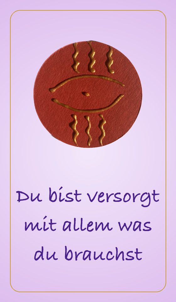 Du bist versorgt mit allem was du brauchst