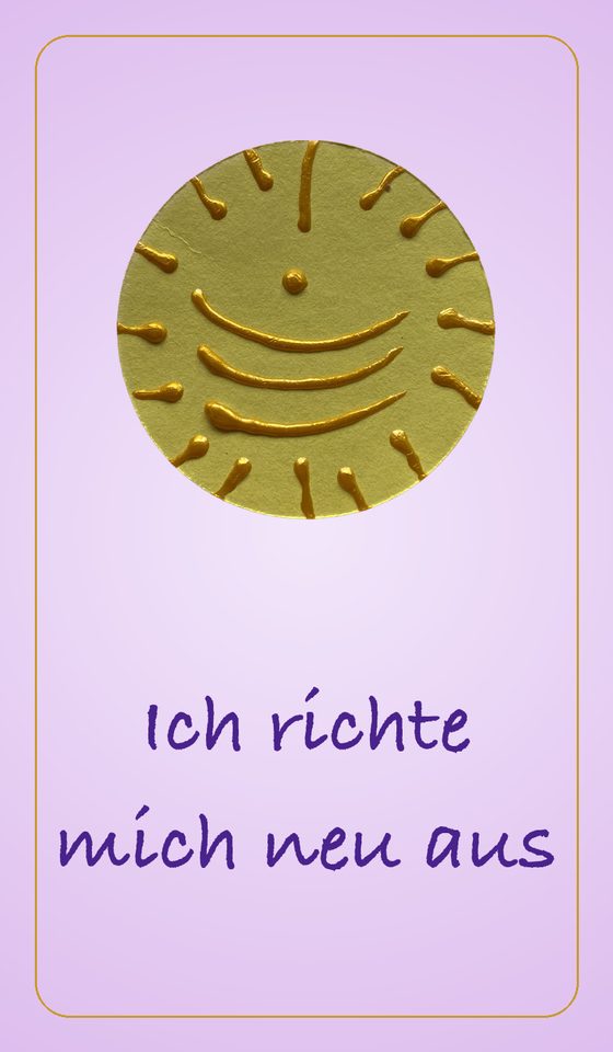 Ich richte mich neu aus